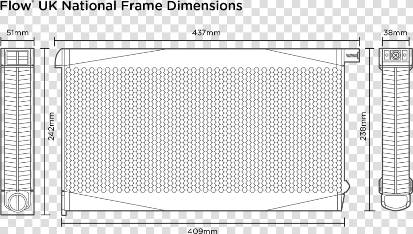 Flow Hive Frame Dimensions  HD Png DownloadTransparent PNG