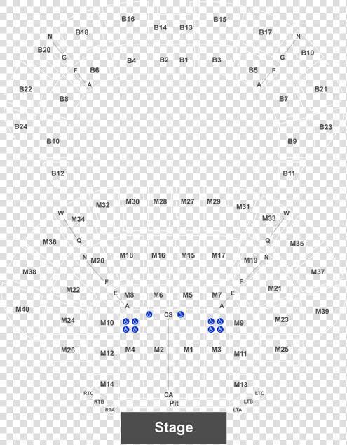 Masonic Temple Detroit Section M36 Seating Chart  HD Png DownloadTransparent PNG