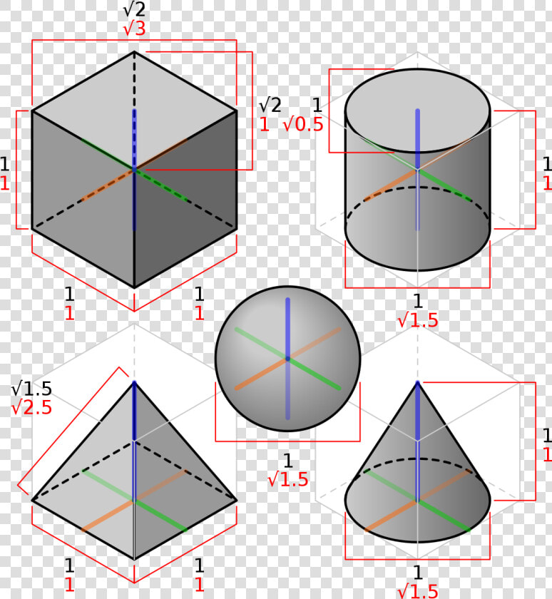 3d Shapes In Isometric Projection   3d Vector Drawing Software  HD Png DownloadTransparent PNG