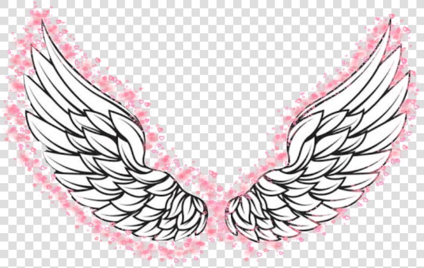 Angelwings Angel Pink Pinkwings Love Heaven Halo Stars   Pair Of Wings Png  Transparent PngTransparent PNG