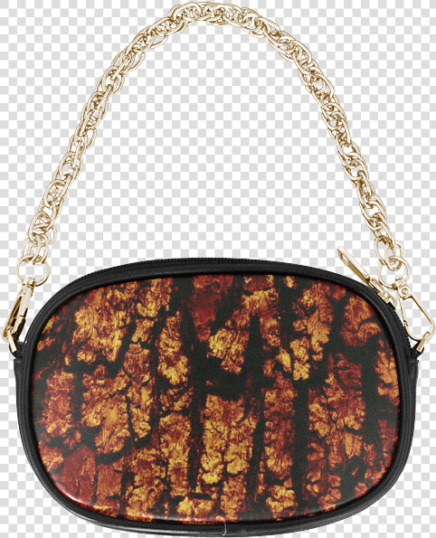 Tree Bark Structure Brown Chain Purse   Handbag  HD Png DownloadTransparent PNG