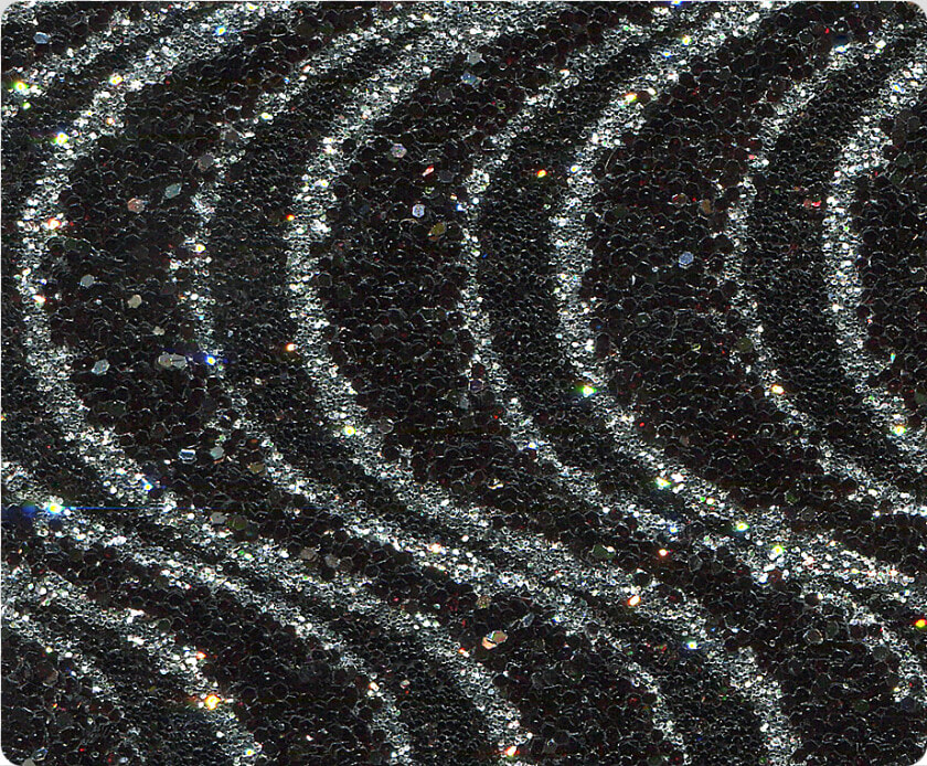 213 Black Silver Wave Glitter   Motif  HD Png DownloadTransparent PNG