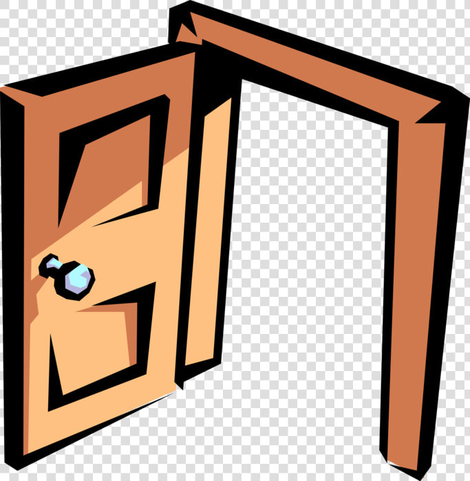 Vector Illustration Of Doorway Door Entrance Or Access   Don T Leave The Door Open  HD Png DownloadTransparent PNG