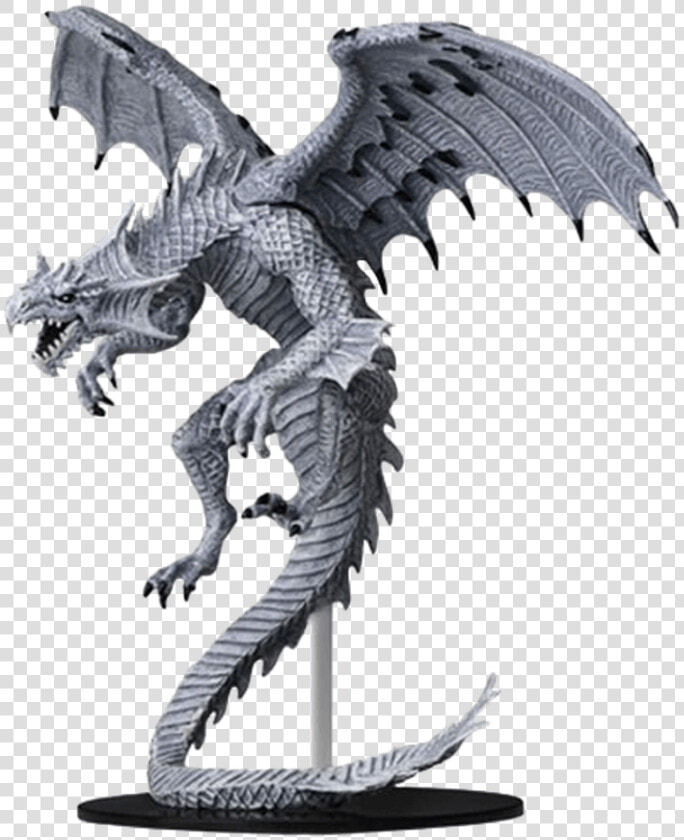 Wizkidz Pathfinder Deep Cuts Unpainted Miniatures   Gargantuan White Dragon Pathfinder  HD Png DownloadTransparent PNG