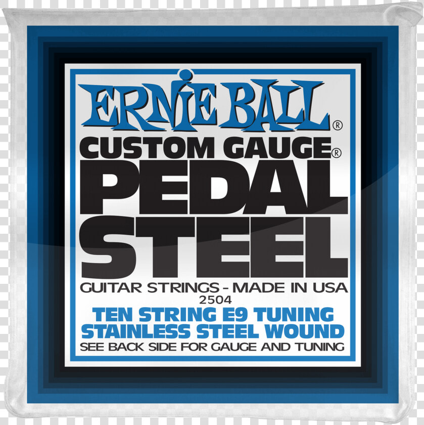 Ernie Ball Pedal Steel 10 string E9 Tuning Stainless  HD Png DownloadTransparent PNG