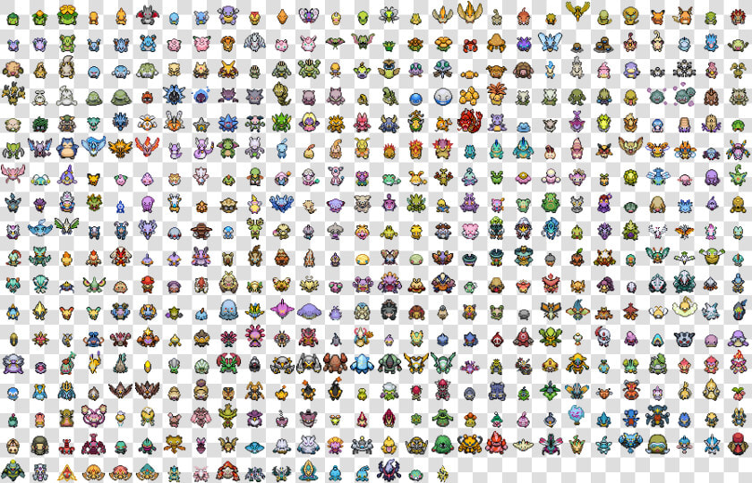 Gallery All Shiny Pokemon Sprites   Pokemon Gen 7 Overworld Sprites  HD Png DownloadTransparent PNG