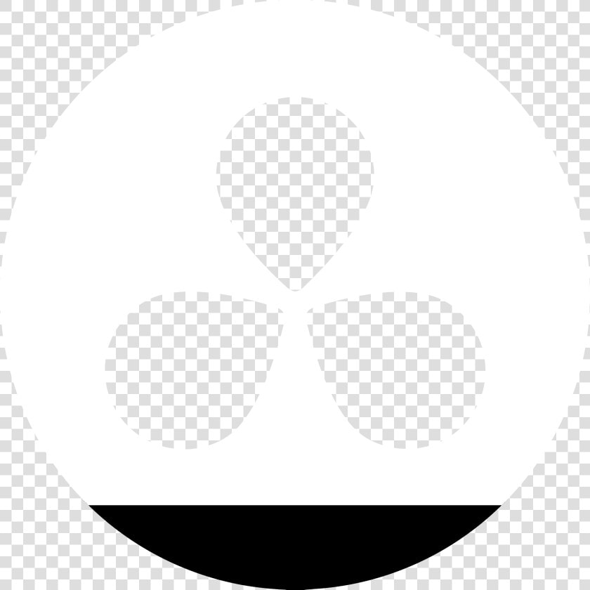 Davinci Resolve 12 Logo Black And White   Crescent  HD Png DownloadTransparent PNG