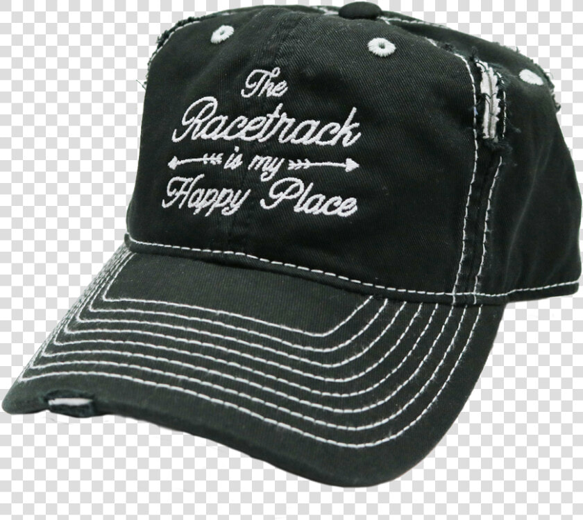 The Racetrack Is My Happy Place™ Embroidered Hat     Baseball Cap  HD Png DownloadTransparent PNG