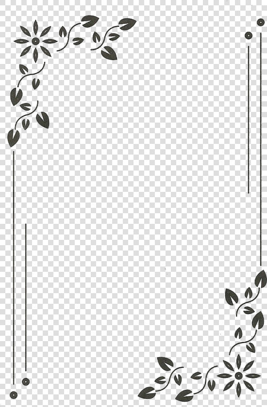  monograma  moldura  quadro  flowers  flores  lucianoballack   Border Design For Cards  HD Png DownloadTransparent PNG