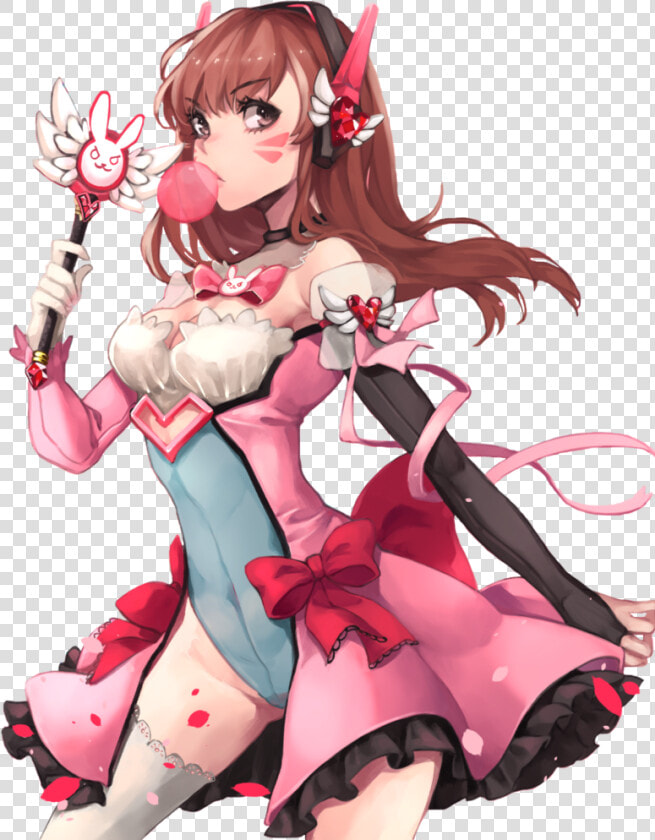  overwatch  dva  d   Magical Girl Dva Fanart  HD Png DownloadTransparent PNG