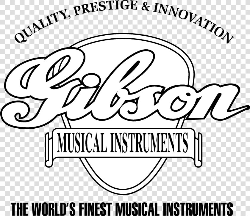 Gibson Logo Black And White   Black Transparent Gibson Logo  HD Png DownloadTransparent PNG