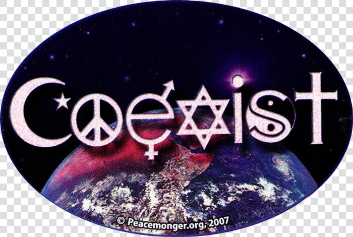 Wa144   Coexist   Window Sticker   Coexist Bumper Sticker   Coexist Bumper Sticker  HD Png DownloadTransparent PNG