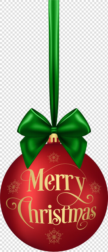 Merry Christmas Ball Red Clip Art Deco Image   Merry Christmas Ornament Clip Art  HD Png DownloadTransparent PNG