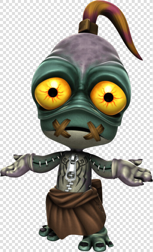 Sackboy Dressed As Abe From Oddworld   Oddworld Abe  HD Png DownloadTransparent PNG