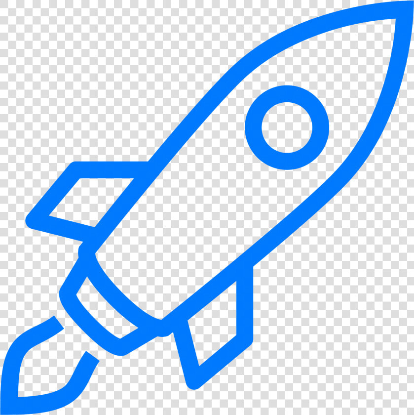 Rocket Clip Art Blue   Rocket Black And White Clipart  HD Png DownloadTransparent PNG