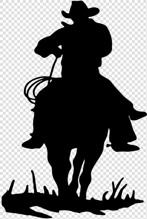 Publicat De Eu Ciresica La   Cowboys On Horses Silhouette  HD Png DownloadTransparent PNG