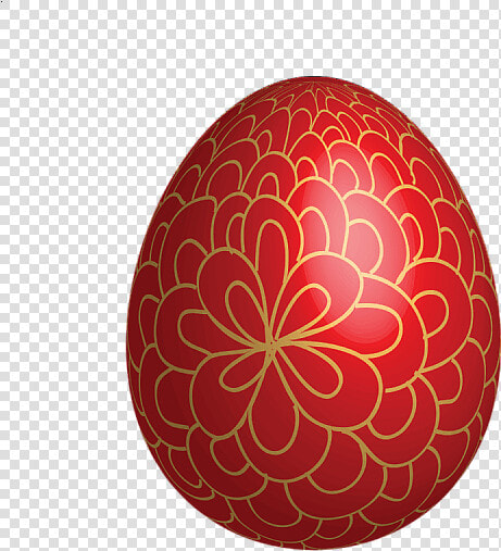 Red Gold Easter Egg   Red Easter Eggs Clipart  HD Png DownloadTransparent PNG