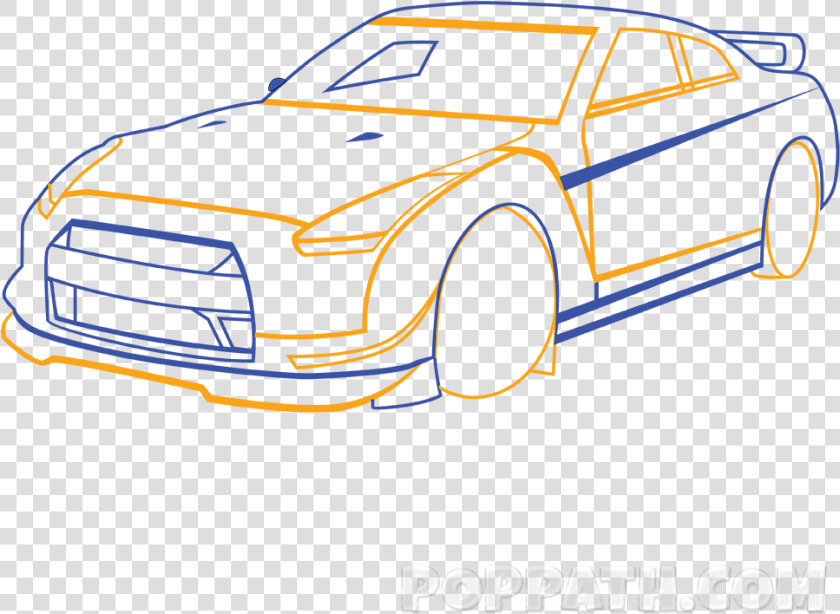 Transparent Car Drawing Png   Racing Car Outline Drawing  Png DownloadTransparent PNG