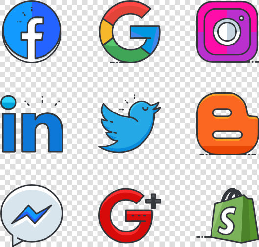 Essential Set   Social Media Flaticon Png  Transparent PngTransparent PNG