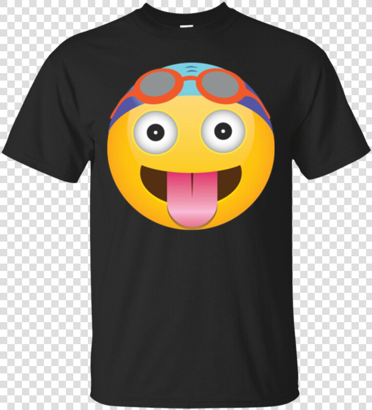 Swimming Emoji With Tongue Out T shirt   While My Guitar Gently Weeps T Shirt  HD Png DownloadTransparent PNG