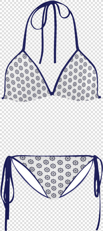 Nautical Wheel Custom Bikini Swimsuit   Transparent Background Bikini Png  Png DownloadTransparent PNG