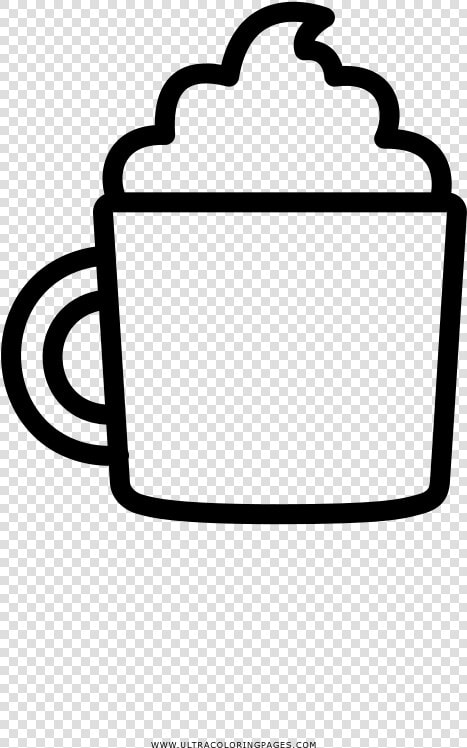 Hot Chocolate Coloring Page   Hot Chocolate Bar Coloring Page  HD Png DownloadTransparent PNG