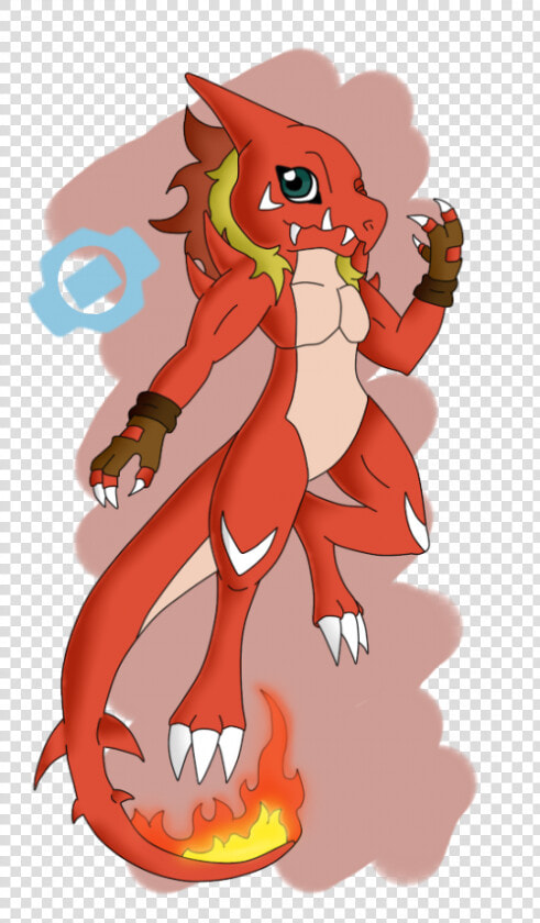 If Charmeleon Were A Digimon By Harubyakko d925m1e   Charmeleon Digimon  HD Png DownloadTransparent PNG