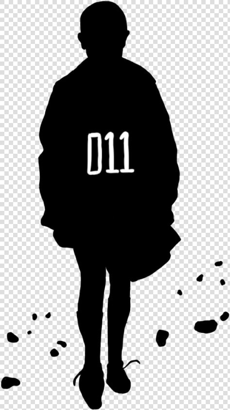 011 T   Eleven Stranger Things Silhouette  HD Png DownloadTransparent PNG