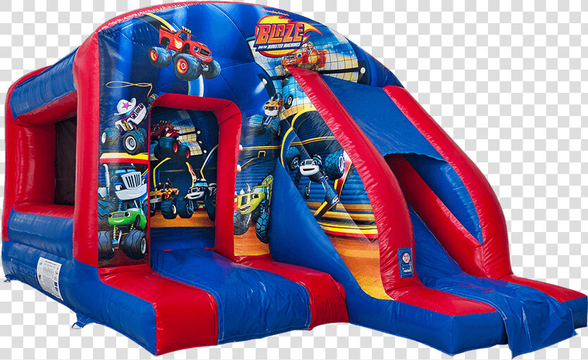 Box Jump ‘n’ Slide Combi Blaze And The Monster Machines   Inflatable  HD Png DownloadTransparent PNG