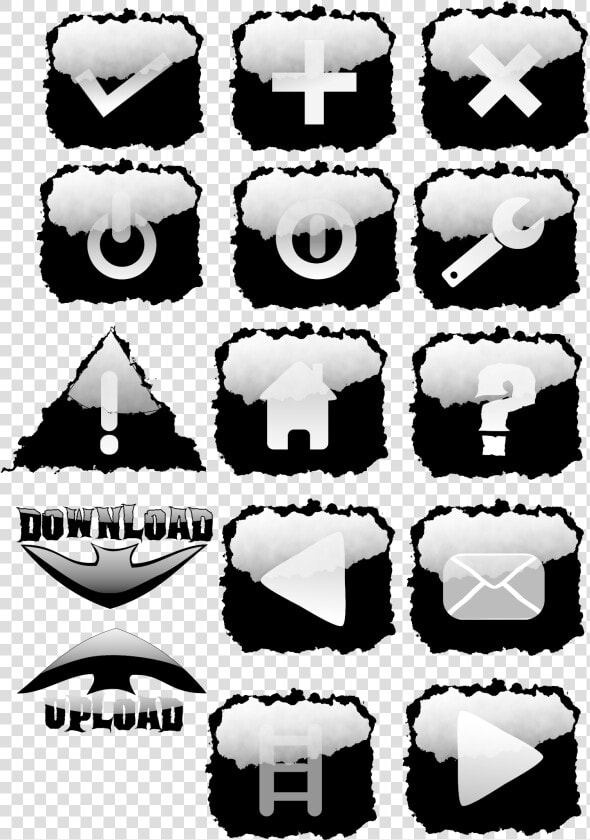 This Free Icons Png Design Of Black Torn Ed Buttons   Scalable Vector Graphics  Transparent PngTransparent PNG