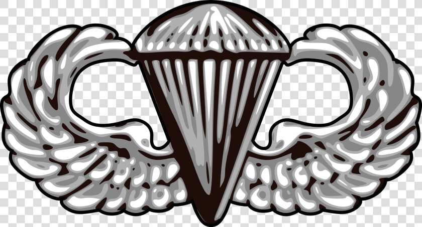 Us Army Airborne Basic Parachutist Badge vector   Us Army Parachutist Badge  HD Png DownloadTransparent PNG