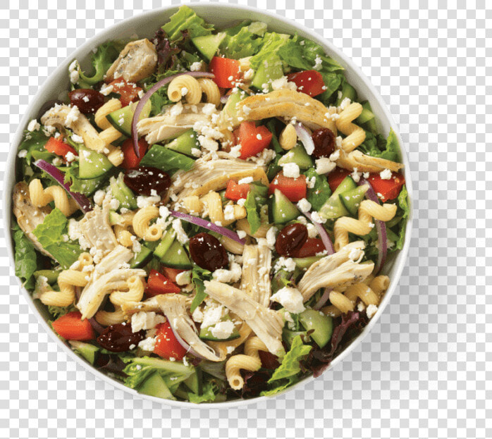 Med Salad With Chicken Noodles And Company  HD Png DownloadTransparent PNG