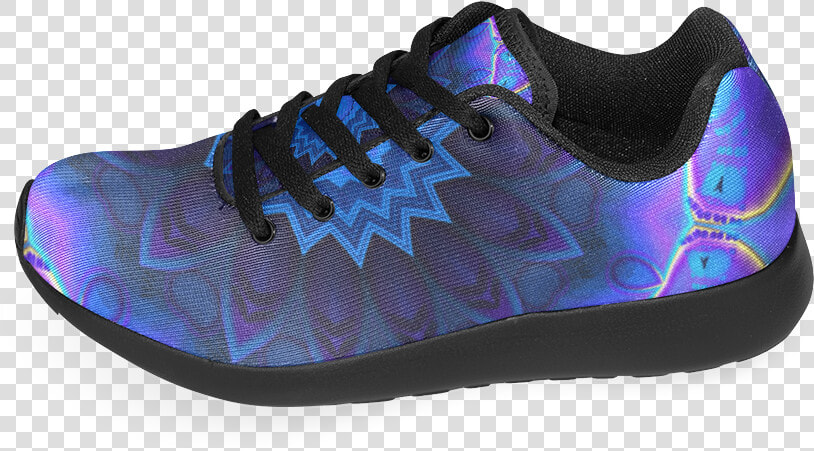 Blue Fire Mandala Women’s Running Shoes   Rainbow Tennis Shoes Men  HD Png DownloadTransparent PNG