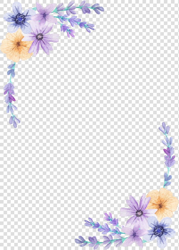 Pin By Gunn Torp On Clips   Border Purple Floral Background  HD Png DownloadTransparent PNG