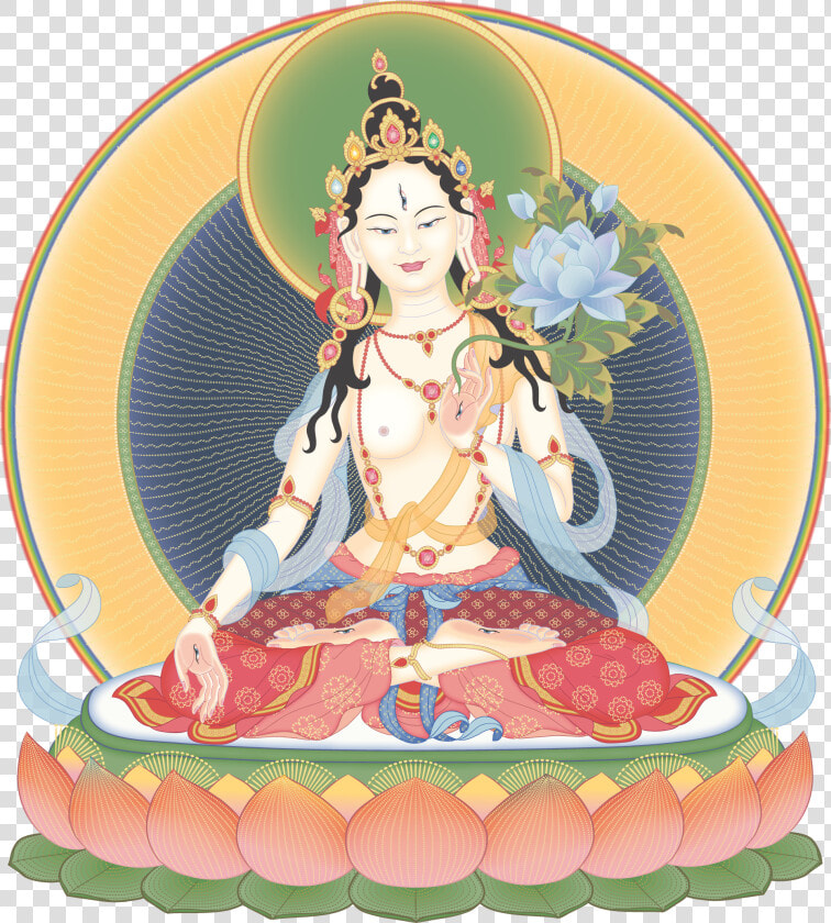 White Tara Kadampa  HD Png DownloadTransparent PNG