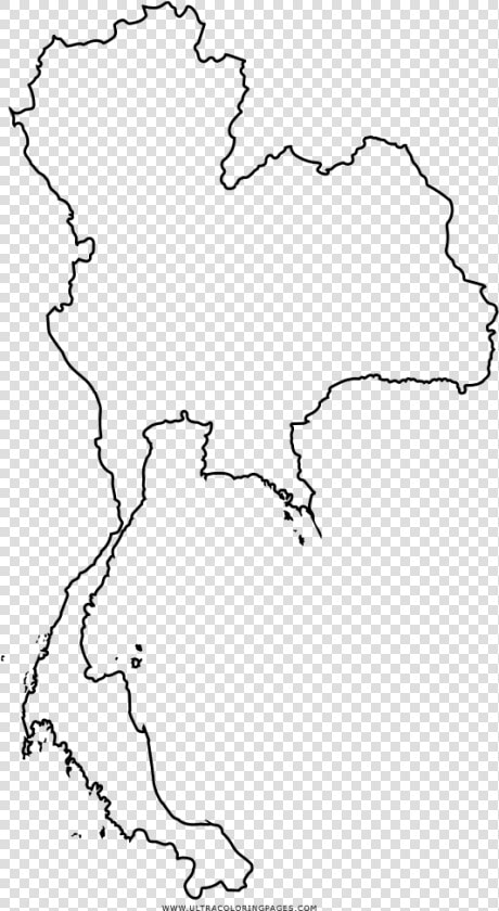 Thailand Map Coloring Page  HD Png DownloadTransparent PNG