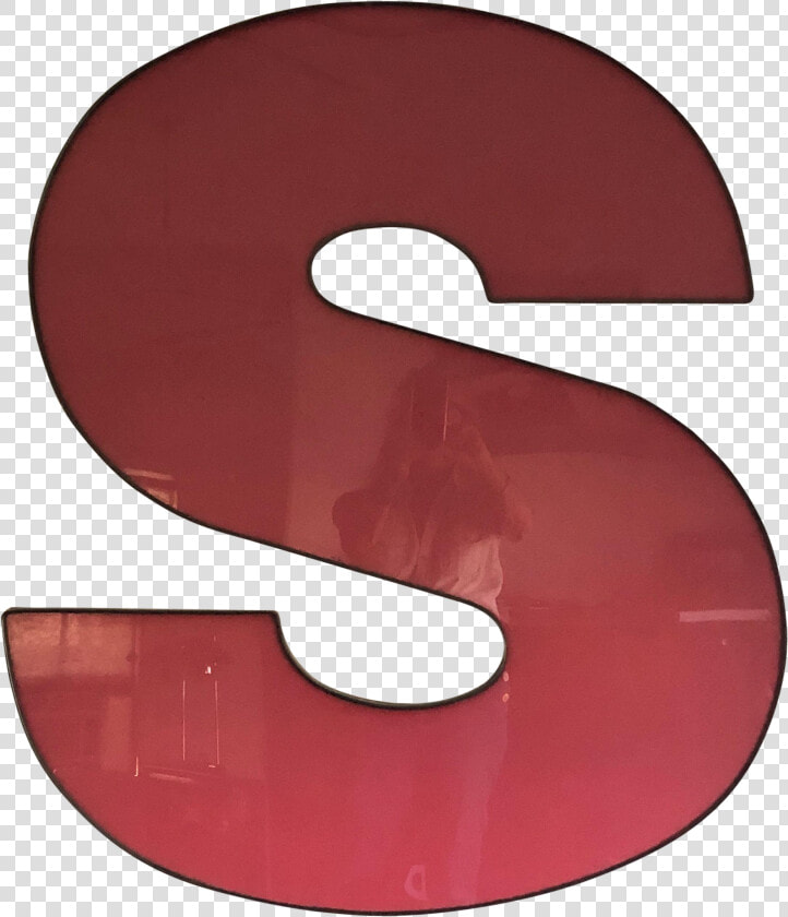 1960s Vintage Graphic Wall Art Red Acrylic Letter S  HD Png DownloadTransparent PNG