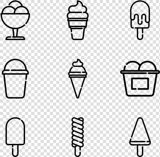 Kulfi Ice Cream Black And White  HD Png DownloadTransparent PNG