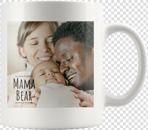 Mama Bear Personalized Ceramic Photo Mug   Father  HD Png DownloadTransparent PNG