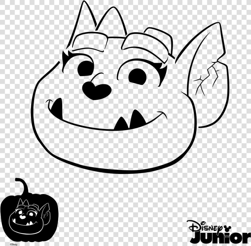 Pumpkin Stencil Vampirina Page   Vampirina Pumpkin Carving Stencil  HD Png DownloadTransparent PNG