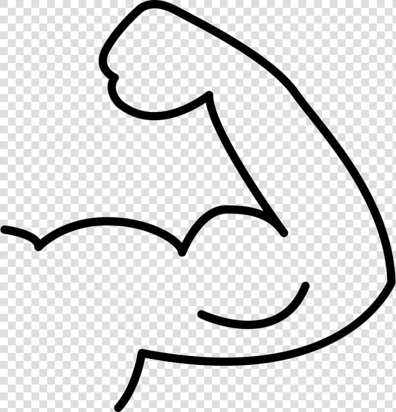 Muscle Flex Outline Comments   Cartoon Muscle Flexing  HD Png DownloadTransparent PNG