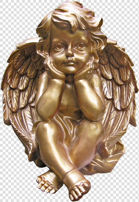 Cherub  Golden  Christmas  Decorative   Golden Cherub  HD Png DownloadTransparent PNG