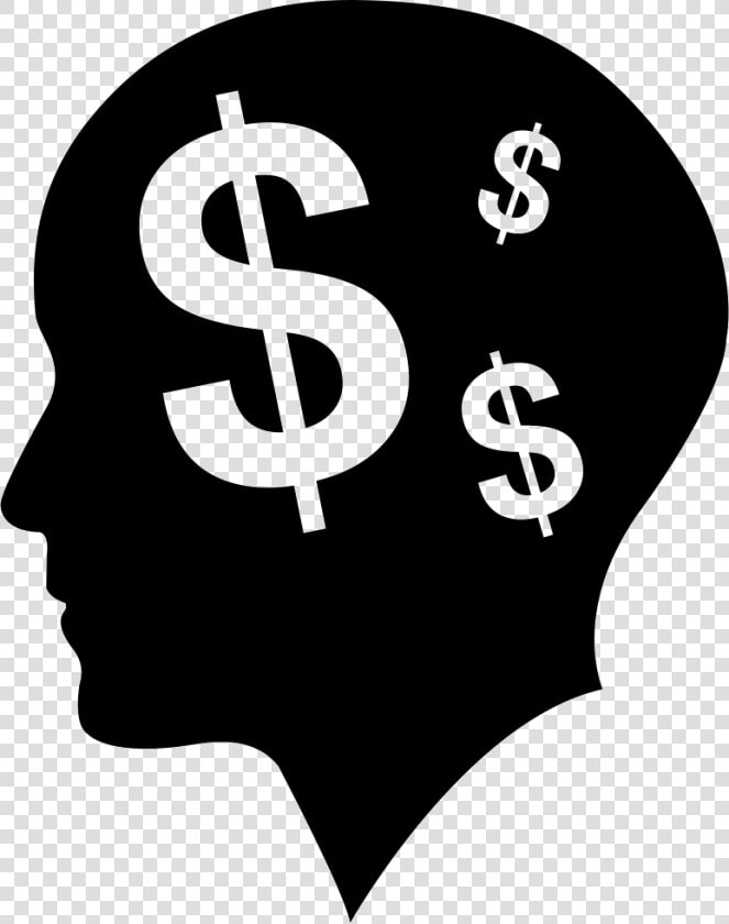 Man Bald Head With Dollars Symbols As Thoughts About  HD Png DownloadTransparent PNG