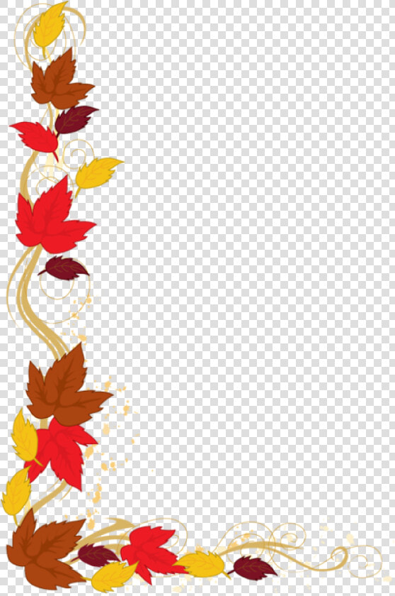 Fall Clip Art Fall Leaves Clip Art Item 4 Vector Magz   Transparent Border Fall Leaves  HD Png DownloadTransparent PNG