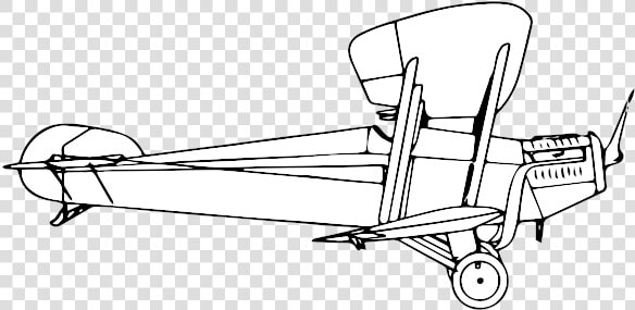 Biplane Outline Coloring Image   Sketch  HD Png DownloadTransparent PNG