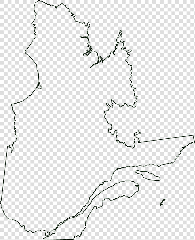 Outline Map Of Quebec  HD Png DownloadTransparent PNG