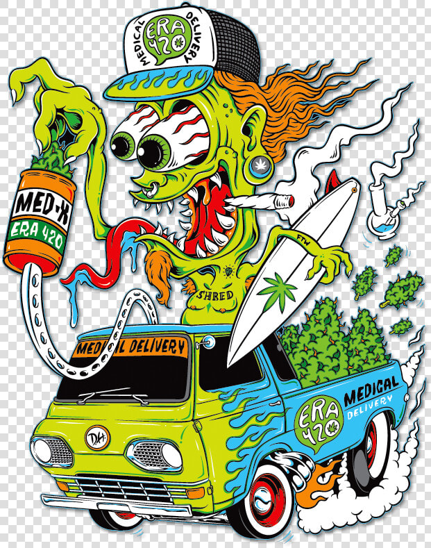 Company band Collabs  Branding   amp  Logo Design On Behance   Rat Fink Smoke Illustration  HD Png DownloadTransparent PNG