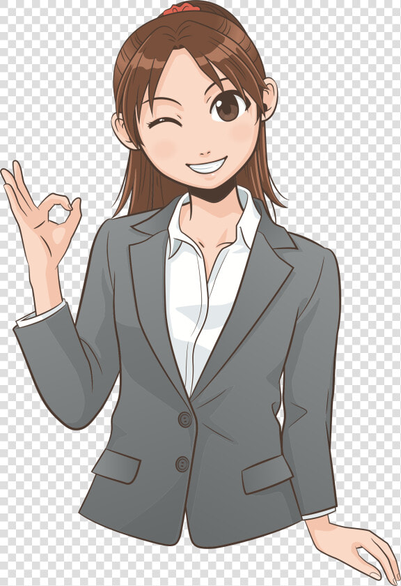 Ok Gesture   Female People Cartoon Png  Transparent PngTransparent PNG