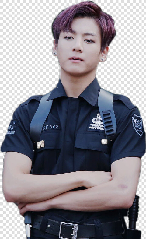 Jungkook As A Cop   Jungkook Police Png  Transparent PngTransparent PNG