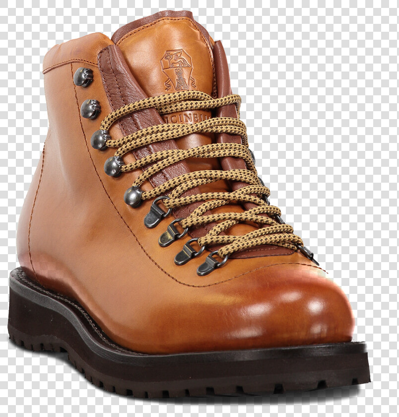 Hiking Boot Leather Cognac   Work Boots  HD Png DownloadTransparent PNG